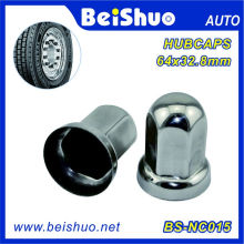 Stainless Steel Lug Nut Cover with Flanges for Ford Trucks